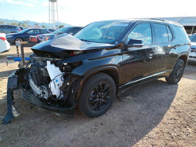 1GNERKKW2MJ222474 - 2021 CHEVROLET TRAVERSE P BLACK photo 2