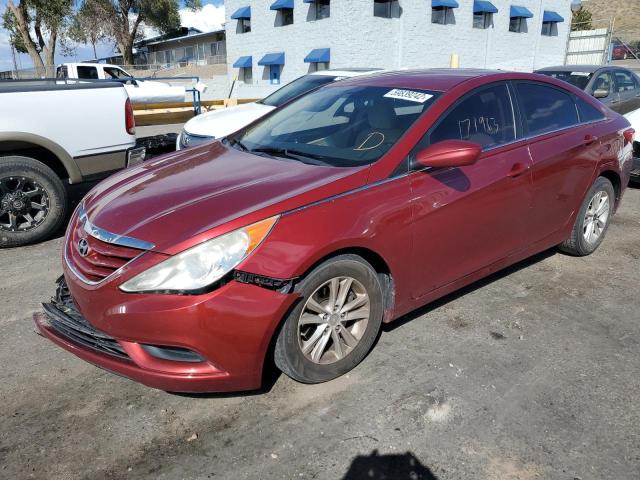 5NPEB4AC3BH199051 - 2011 HYUNDAI SONATA GLS RED photo 2