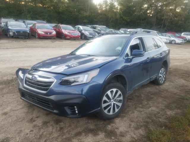 4S4BTAFC9M3176066 - 2021 SUBARU OUTBACK PR BLUE photo 2