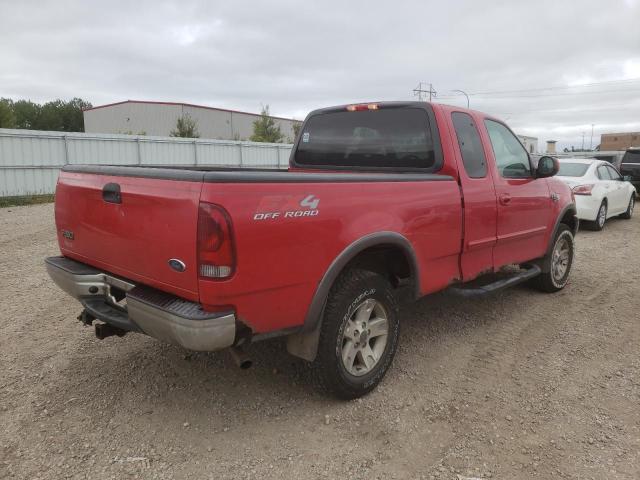 1FTRX18L22KA61235 - 2002 FORD F150 CREW RED photo 4