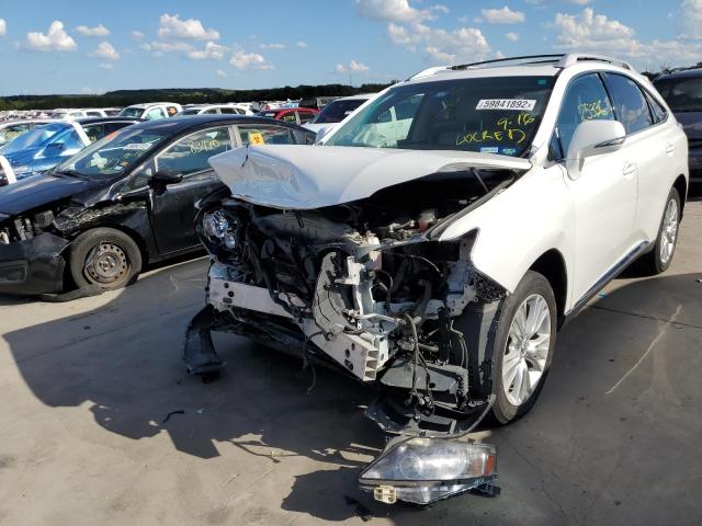 JTJBC1BAXB2041557 - 2011 LEXUS RX 450 WHITE photo 2