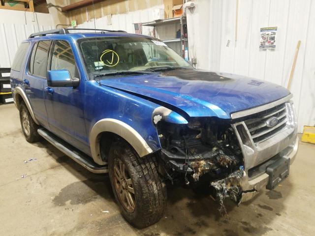 1FMEU7EE0AUA79912 - 2010 FORD EXPLORER E BLUE photo 1