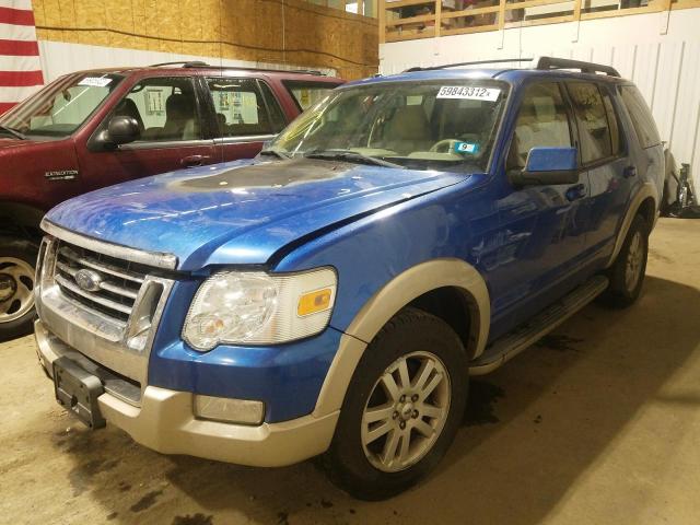 1FMEU7EE0AUA79912 - 2010 FORD EXPLORER E BLUE photo 2