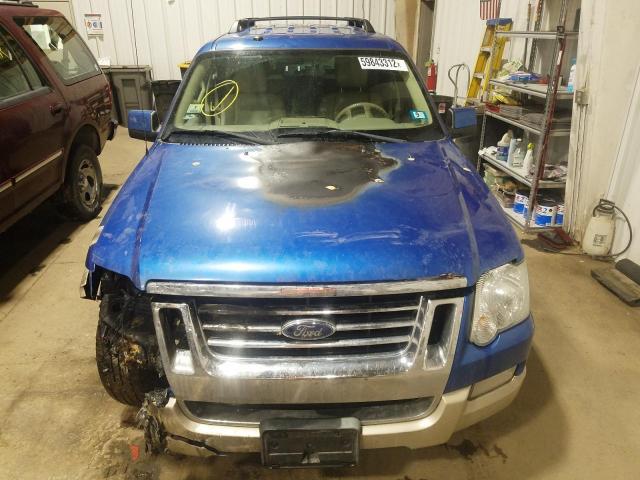 1FMEU7EE0AUA79912 - 2010 FORD EXPLORER E BLUE photo 9