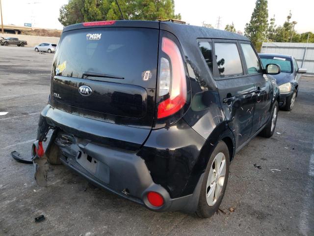 KNDJN2A25E7073851 - 2014 KIA SOUL BLACK photo 4