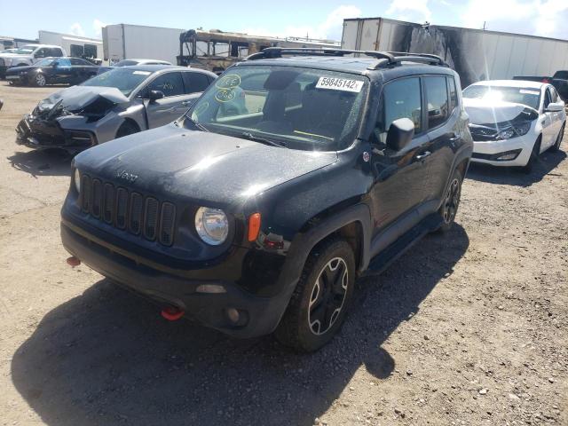 ZACCJBCT4GPE04757 - 2016 JEEP RENEGADE T BLACK photo 2