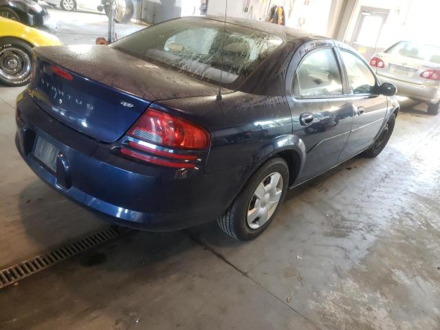 1B3EL46T85N636425 - 2005 DODGE STRATUS SX BLUE photo 4