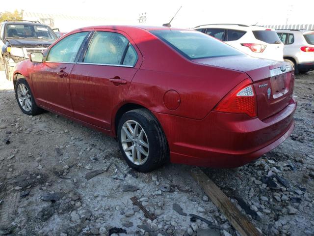 3FAHP0JG1AR306156 - 2010 FORD FUSION SEL RED photo 3