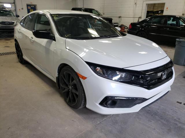 19XFC2F89KE002222 - 2019 HONDA CIVIC SPOR WHITE photo 1