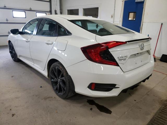 19XFC2F89KE002222 - 2019 HONDA CIVIC SPOR WHITE photo 3