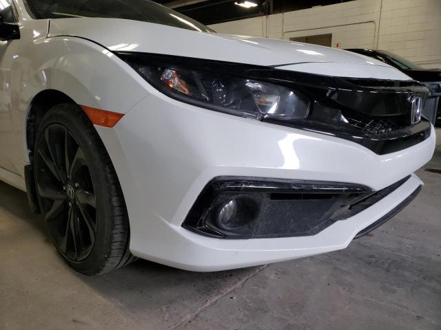 19XFC2F89KE002222 - 2019 HONDA CIVIC SPOR WHITE photo 9