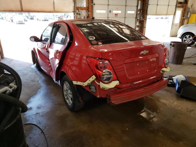 1G1JB5SH3C4217319 - 2012 CHEVROLET SONIC LS RED photo 3