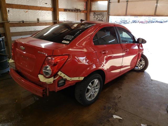 1G1JB5SH3C4217319 - 2012 CHEVROLET SONIC LS RED photo 4