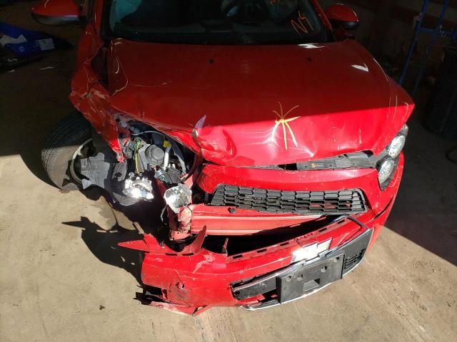 1G1JB5SH3C4217319 - 2012 CHEVROLET SONIC LS RED photo 9