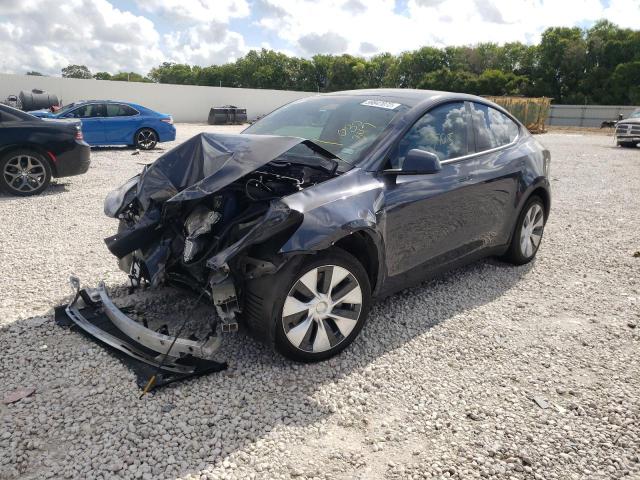 5YJYGDEE9LF032347 - 2020 TESLA MODEL Y رمادي صورة 2