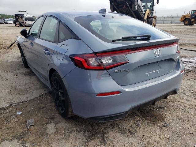 19XFL2H8XNE018897 - 2022 HONDA CIVIC SPOR GRAY photo 3