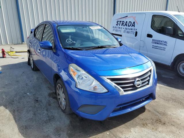 3N1CN7AP9FL919870 - 2015 NISSAN VERSA S BLUE photo 1