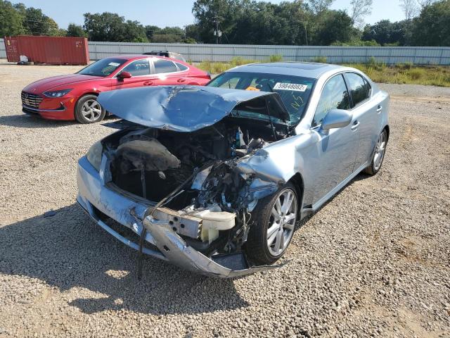 JTHBK262865004833 - 2006 LEXUS IS 250 BLUE photo 2