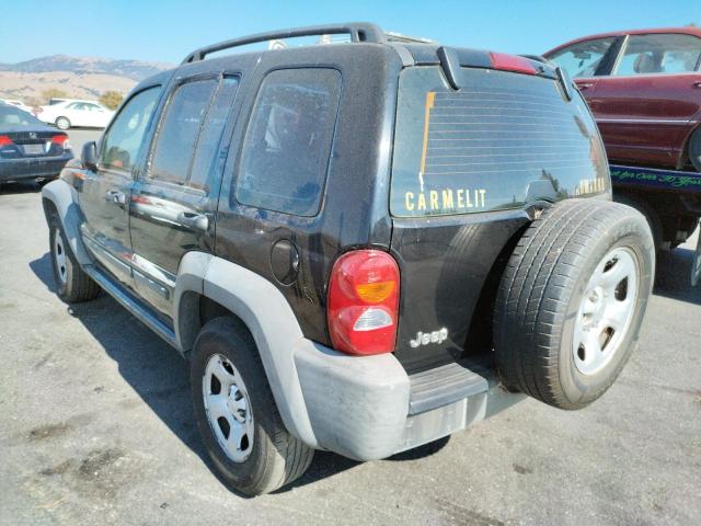 1J4GK48K87W507218 - 2007 JEEP LIBERTY SP BLACK photo 3