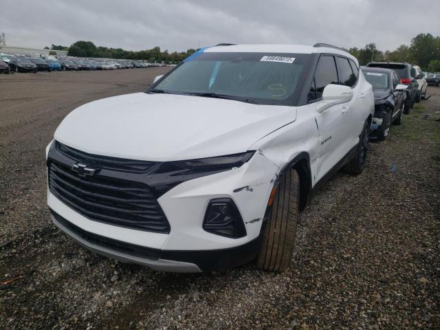 3GNKBCR4XNS145449 - 2022 CHEVROLET BLAZER 2LT WHITE photo 2