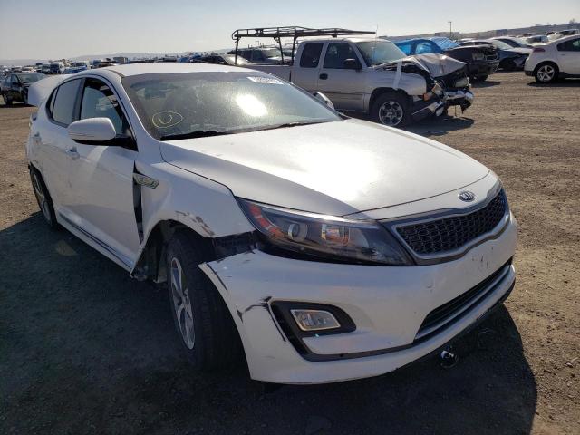 KNAGM4AD8F5081267 - 2015 KIA OPTIMA WHITE photo 1