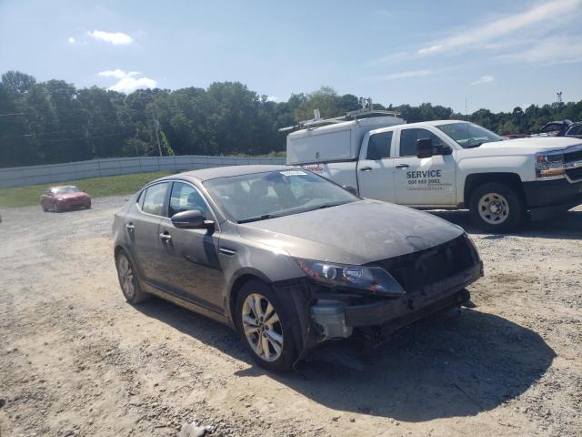 KNAGN4A78B5079150 - 2011 KIA OPTIMA EX GRAY photo 1