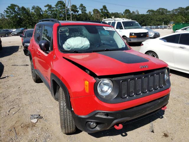 ZACCJBCB0HPE80257 - 2017 JEEP RENEGADE T RED photo 1