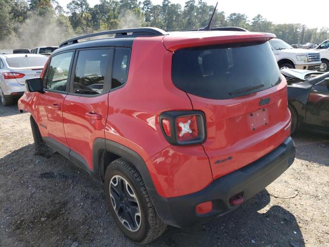 ZACCJBCB0HPE80257 - 2017 JEEP RENEGADE T RED photo 3