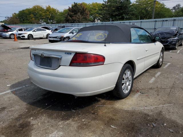 1C3EL75R94N414162 - 2004 CHRYSLER SEBRING GT WHITE photo 4