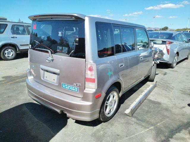 JTLKT324364030276 - 2006 TOYOTA SCION XB SILVER photo 4