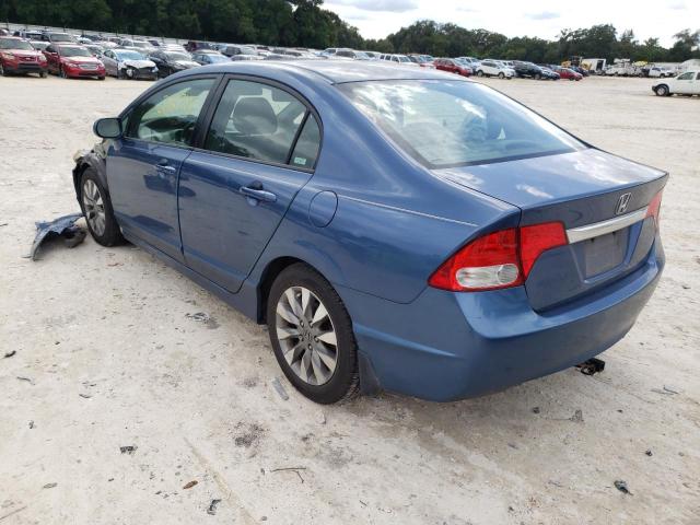 2HGFA16929H356463 - 2009 HONDA CIVIC EXL Mavi foto 3