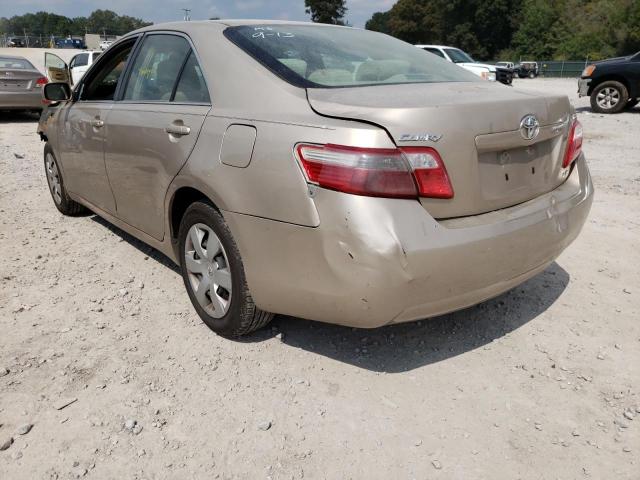 4T1BE46KX7U149685 - 2007 TOYOTA CAMRY CE GOLD photo 3