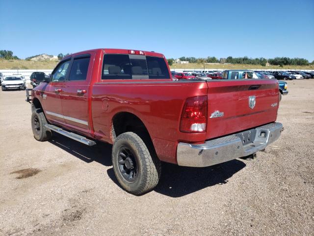 3D7UT2CL7AG130712 - 2010 DODGE RAM 2500 RED photo 3