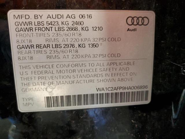 WA1C2AFP9HA006896 - 2017 AUDI Q5 PREMIUM BLACK photo 10