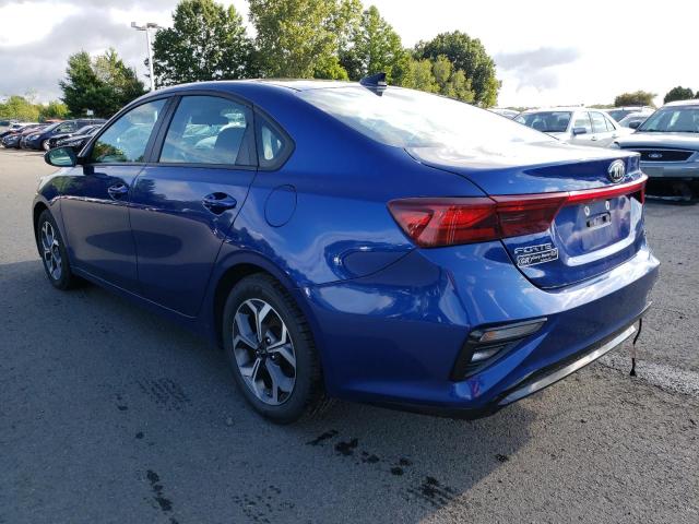 3KPF24AD0KE044684 - 2019 KIA FORTE FE BLUE photo 3