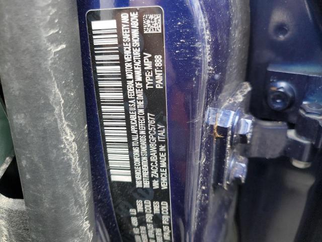 ZACCJBAW8GPC57677 - 2016 JEEP RENEGADE S BLUE photo 10