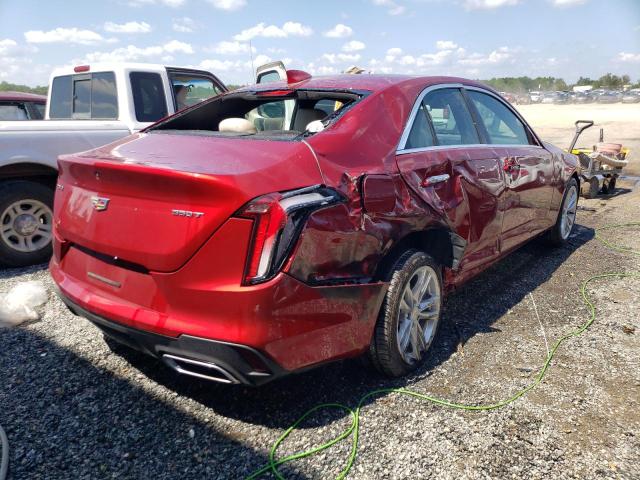 1G6DA5RKXM0144373 - 2021 CADILLAC CT4 LUXURY RED photo 4