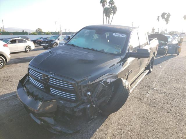 1C6RR6MT3FS784733 - 2015 RAM 1500 SPORT BLACK photo 2