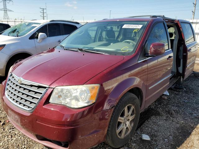 2A8HR54X29R568677 - 2009 CHRYSLER TOWN & COU MAROON photo 2