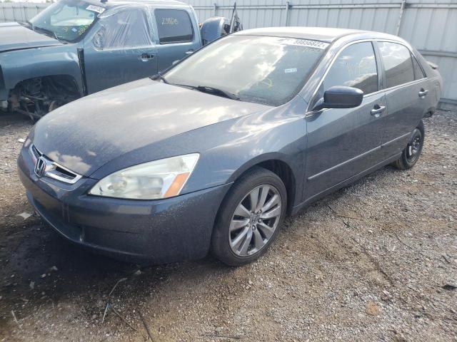 3HGCM56445G707020 - 2005 HONDA ACCORD LX BLUE photo 2