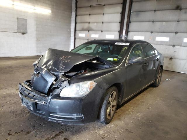 1G1ZC5E18BF266503 - 2011 CHEVROLET MALIBU 1LT BLACK photo 2