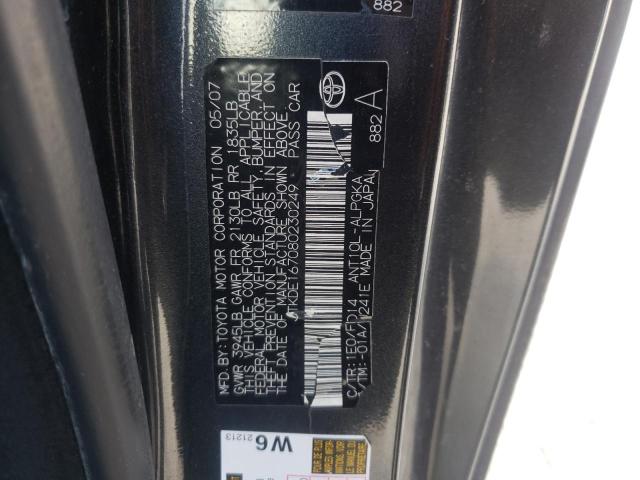 JTKDE167080230249 - 2008 TOYOTA SCION TC 灰色 照片 10