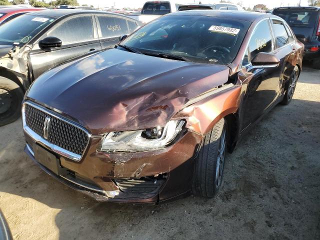 3LN6L5LU8KR608490 - 2019 LINCOLN MKZ RESERV BURGUNDY photo 2