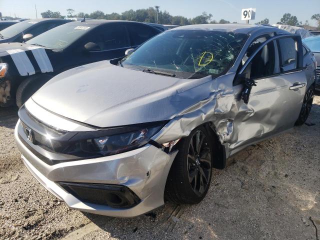 2HGFC2F89LH568128 - 2020 HONDA CIVIC SPOR SILVER photo 2
