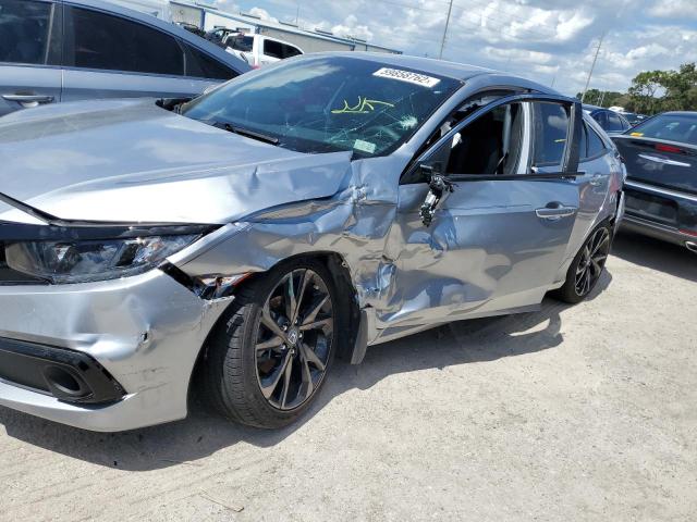 2HGFC2F89LH568128 - 2020 HONDA CIVIC SPOR SILVER photo 9