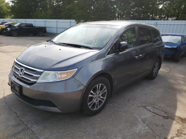 5FNRL5H63BB036421 - 2011 HONDA ODYSSEY EX GRAY photo 2