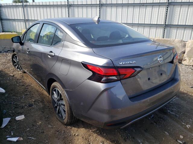 3N1CN8EV6ML824694 - 2021 NISSAN VERSA SV GRAY photo 3