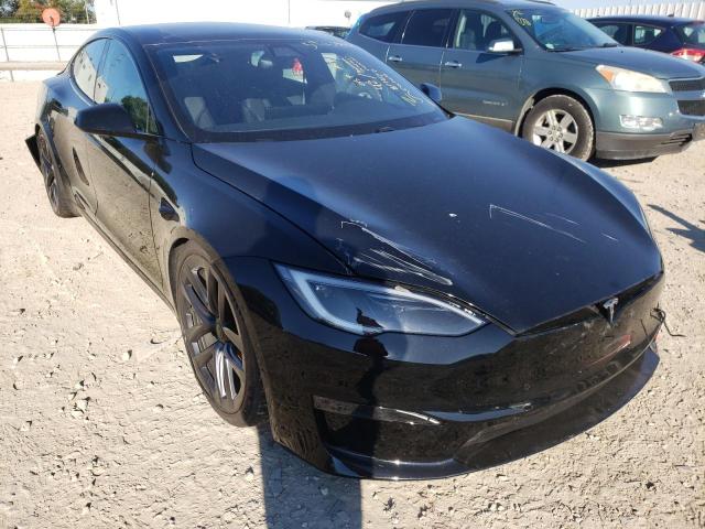 5YJSA1E52NF477036 - 2022 TESLA MODEL S Սև լուսանկար 1