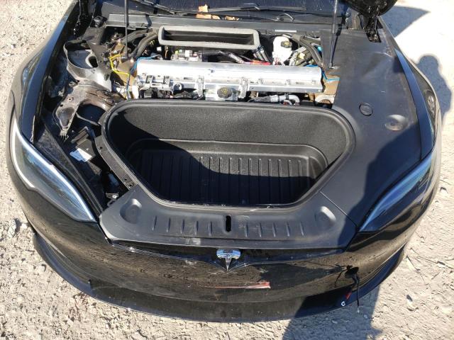 5YJSA1E52NF477036 - 2022 TESLA MODEL S Սև լուսանկար 7