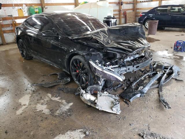 5YJSA1E47GF127525 - 2016 TESLA MODEL S Սև լուսանկար 1